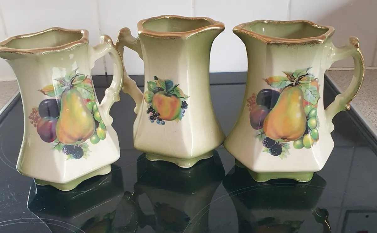 Vintage Fruit Jugs Trio - Image 1
