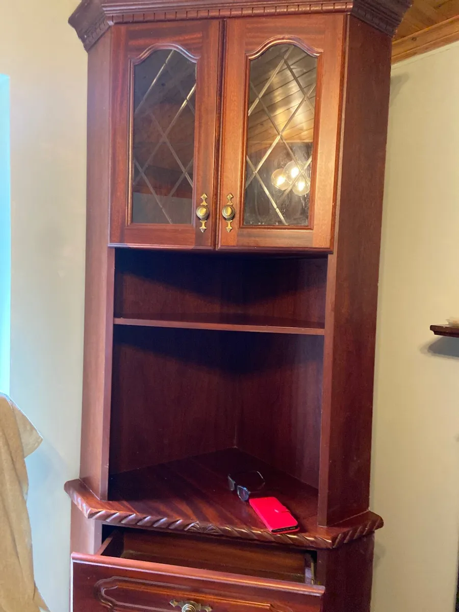 Mahogany Cabinet with light - Image 1