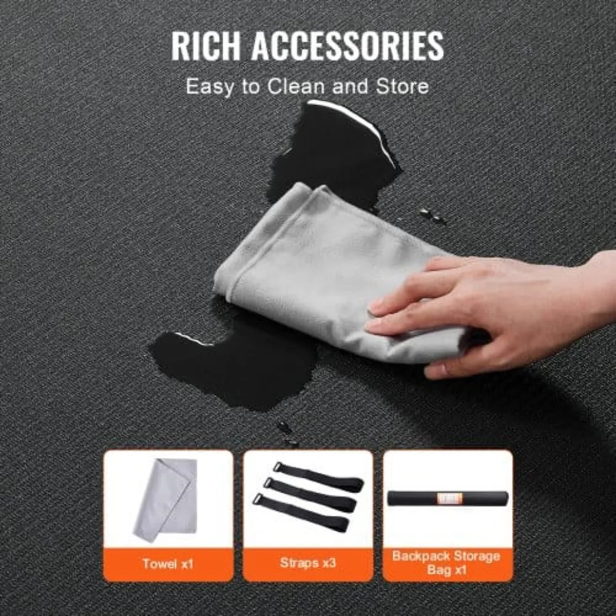 Exercise Mat, Non Slip High Density Premium Yoga M - Image 4