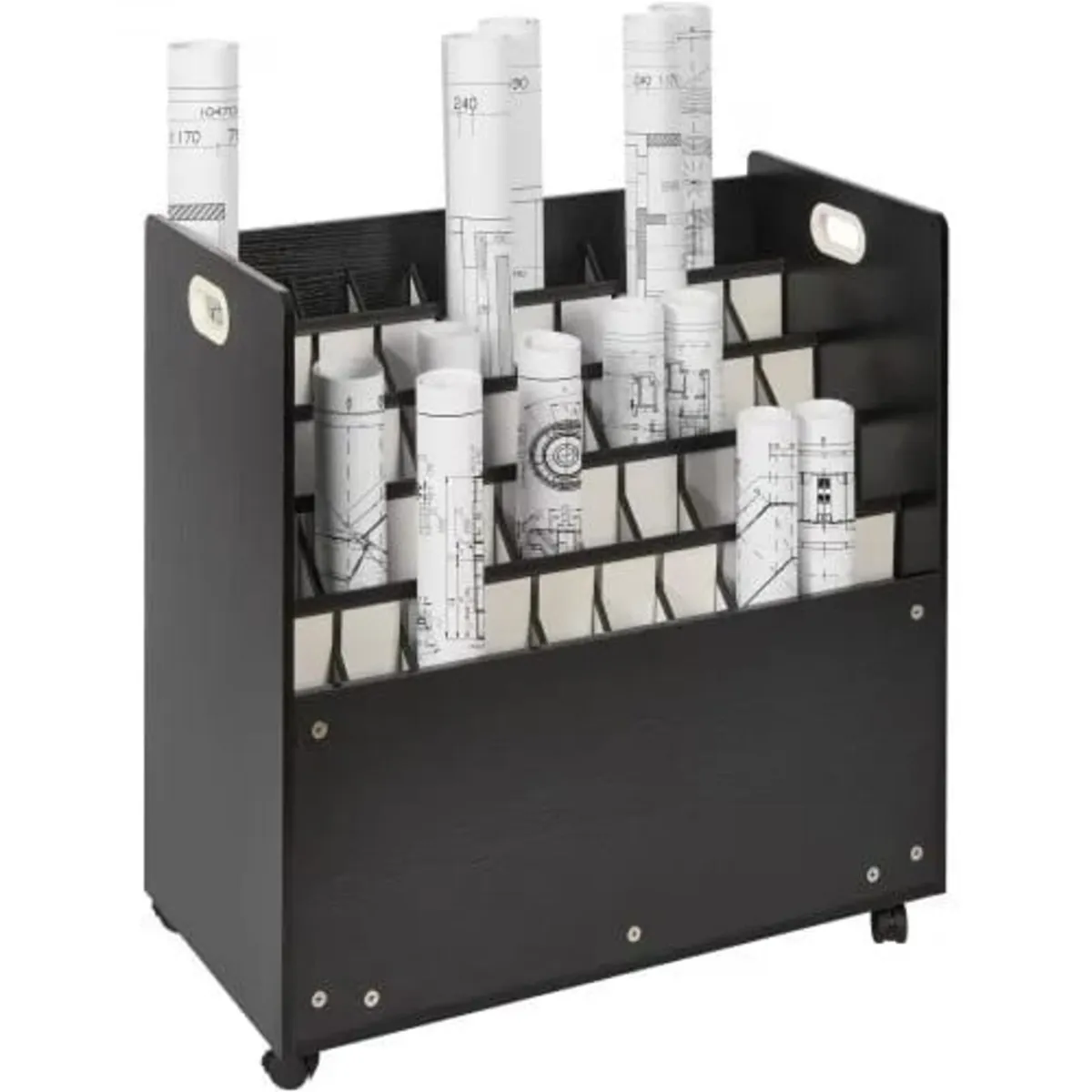 Blueprint Storage Rack, 50 Slots Mobile Blueprint - Image 1
