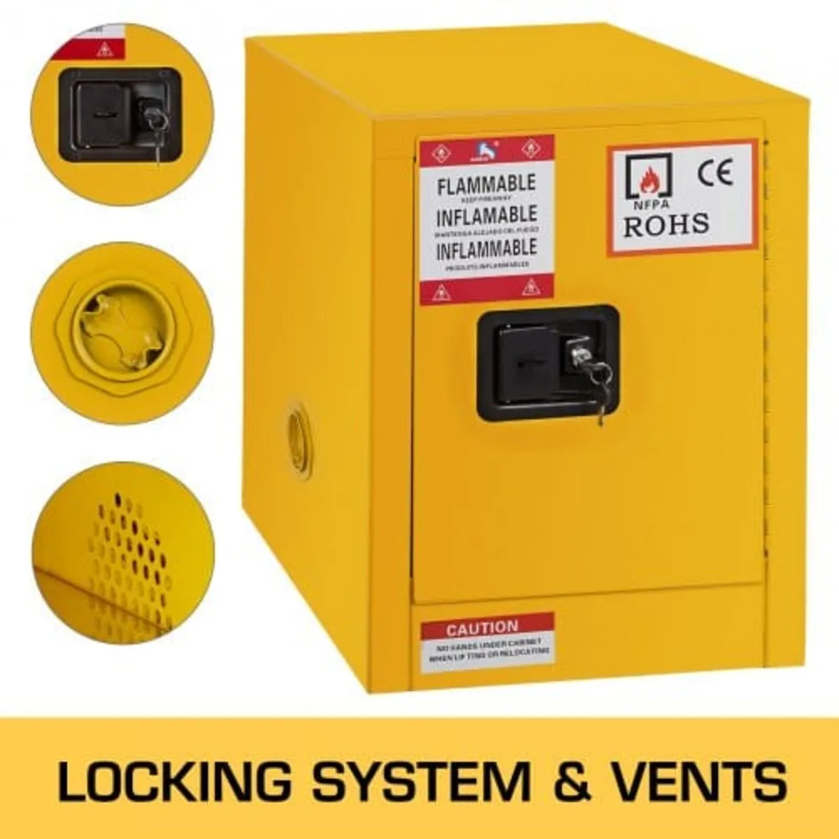 41.6 L Safety Cabinet 42.9 x 42.9 x 46 cm Hazardou - Image 4