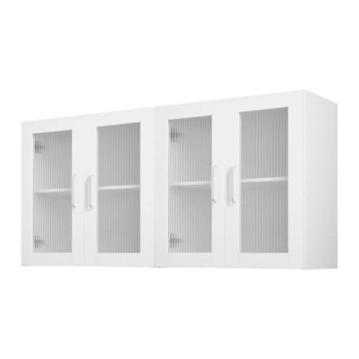 Laundry Room Wall Cabinet, 2-Tier Wall Mounted Cab - Image 1