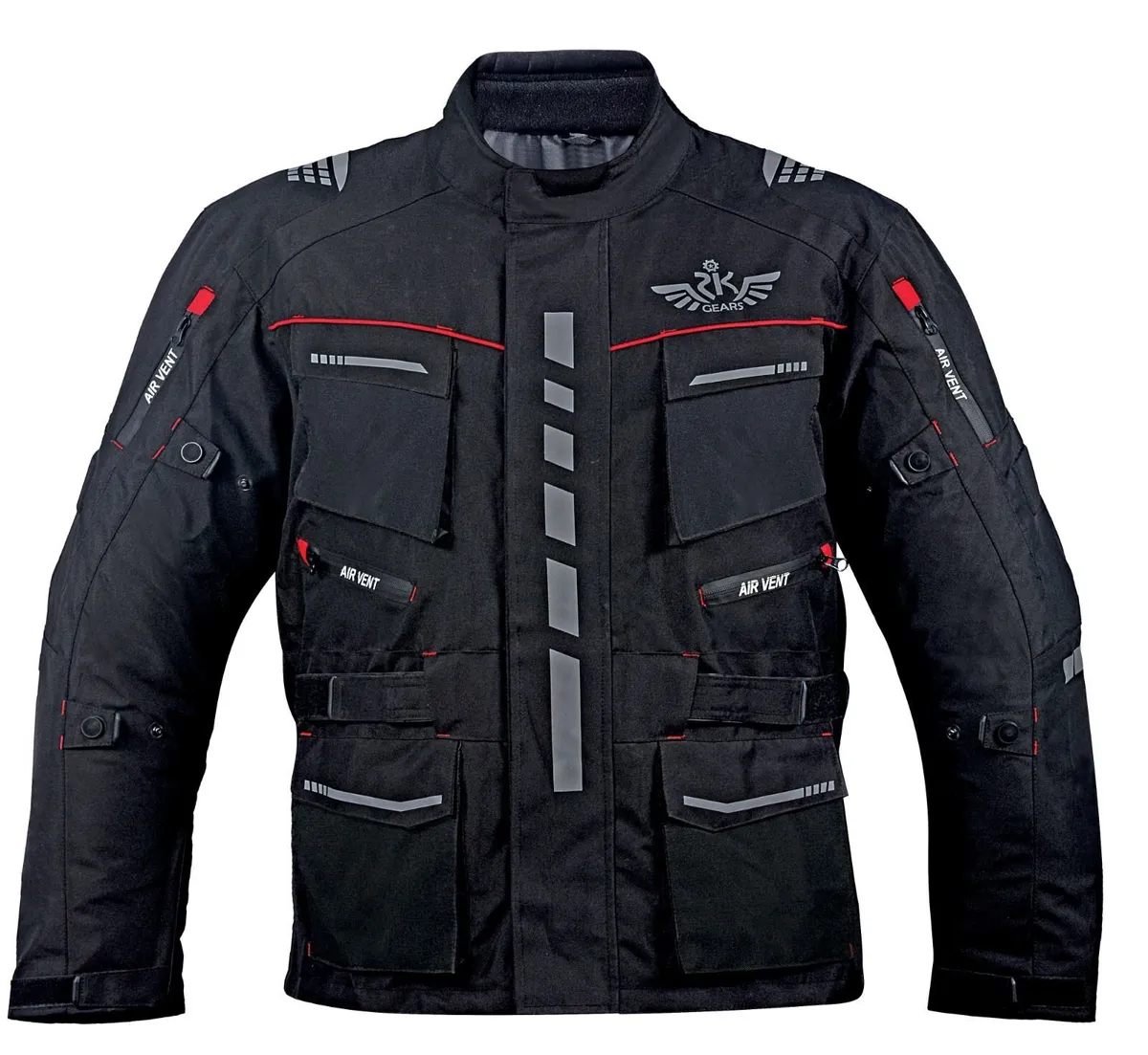 Black Cordura Motorcycle Touring Jacket - Image 1