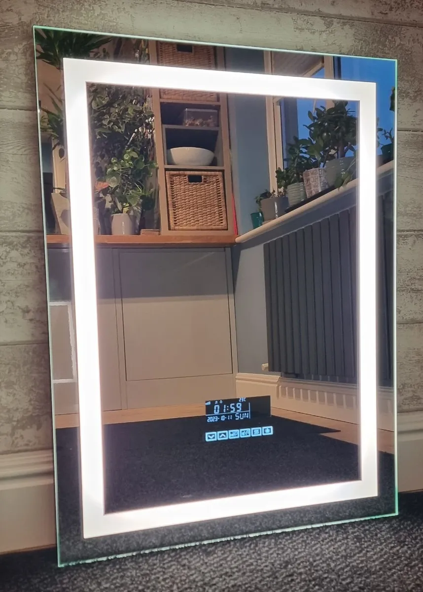 LED Bathroom Mirror Bluetooth Speakers Antifog - Image 4