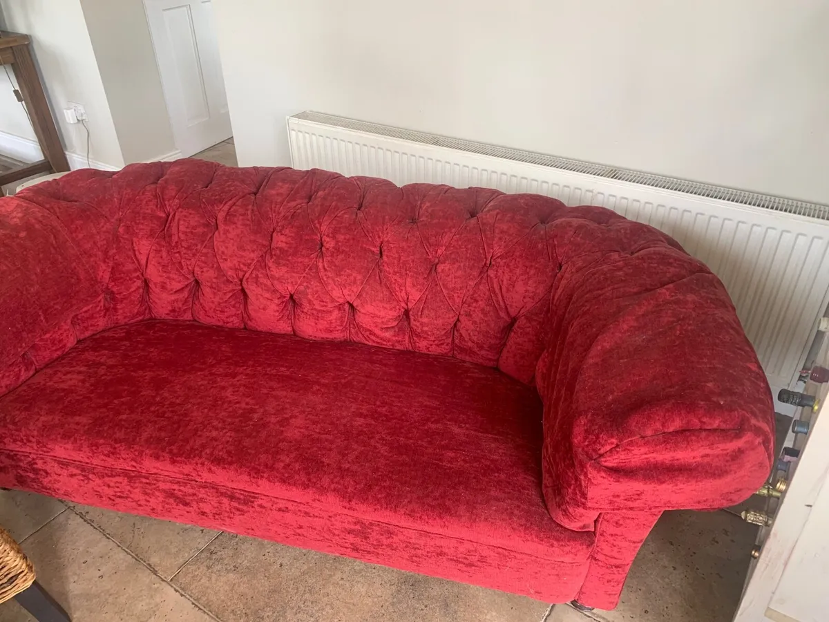 Antique chesterfield couch - Image 1