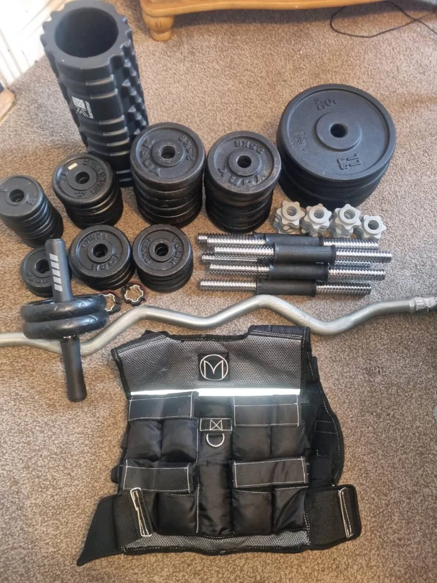 Complete Home Gym Set – Weights, Bench & Accessori - Image 2