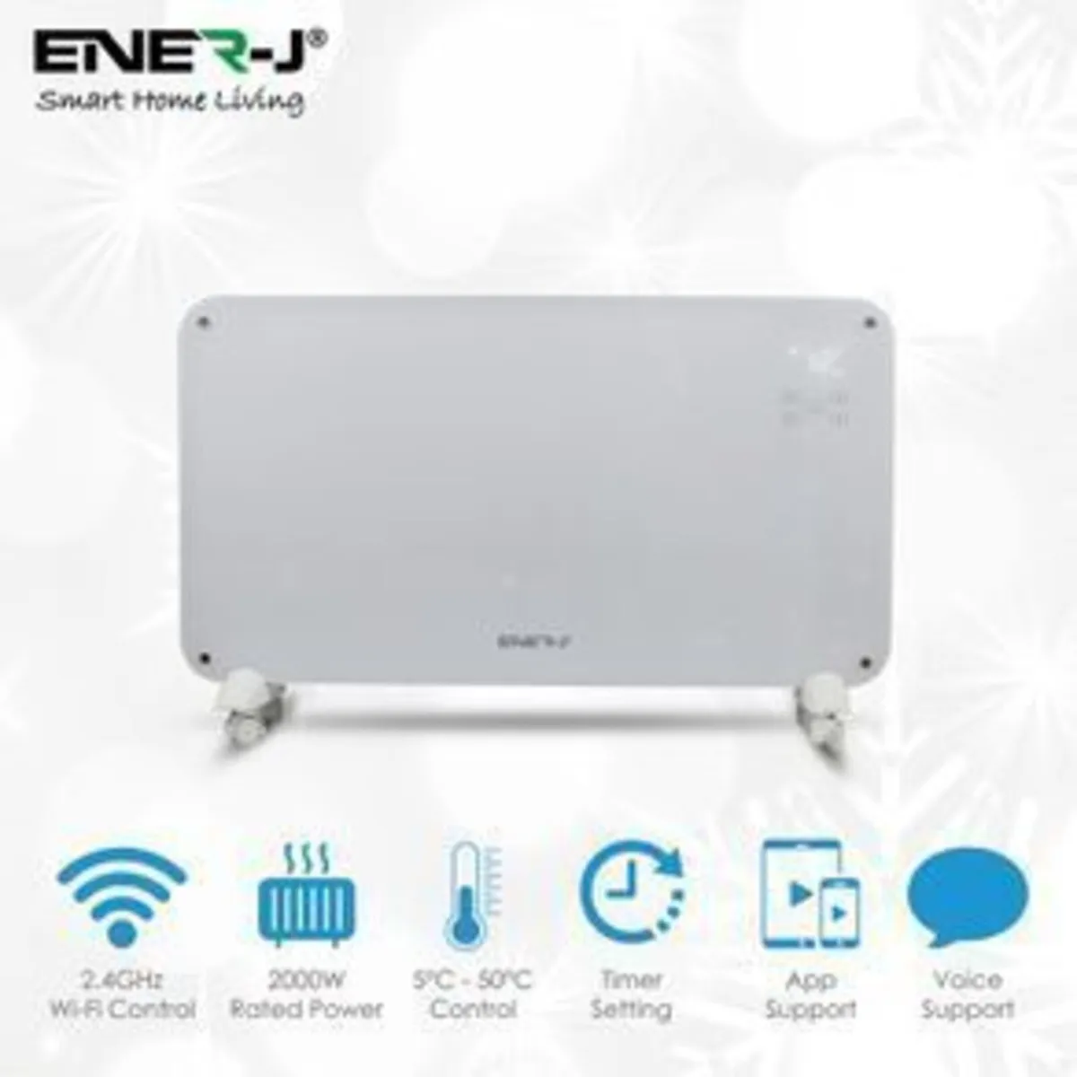 Wi-Fi Panel Heater 2KW White Glass - Image 2