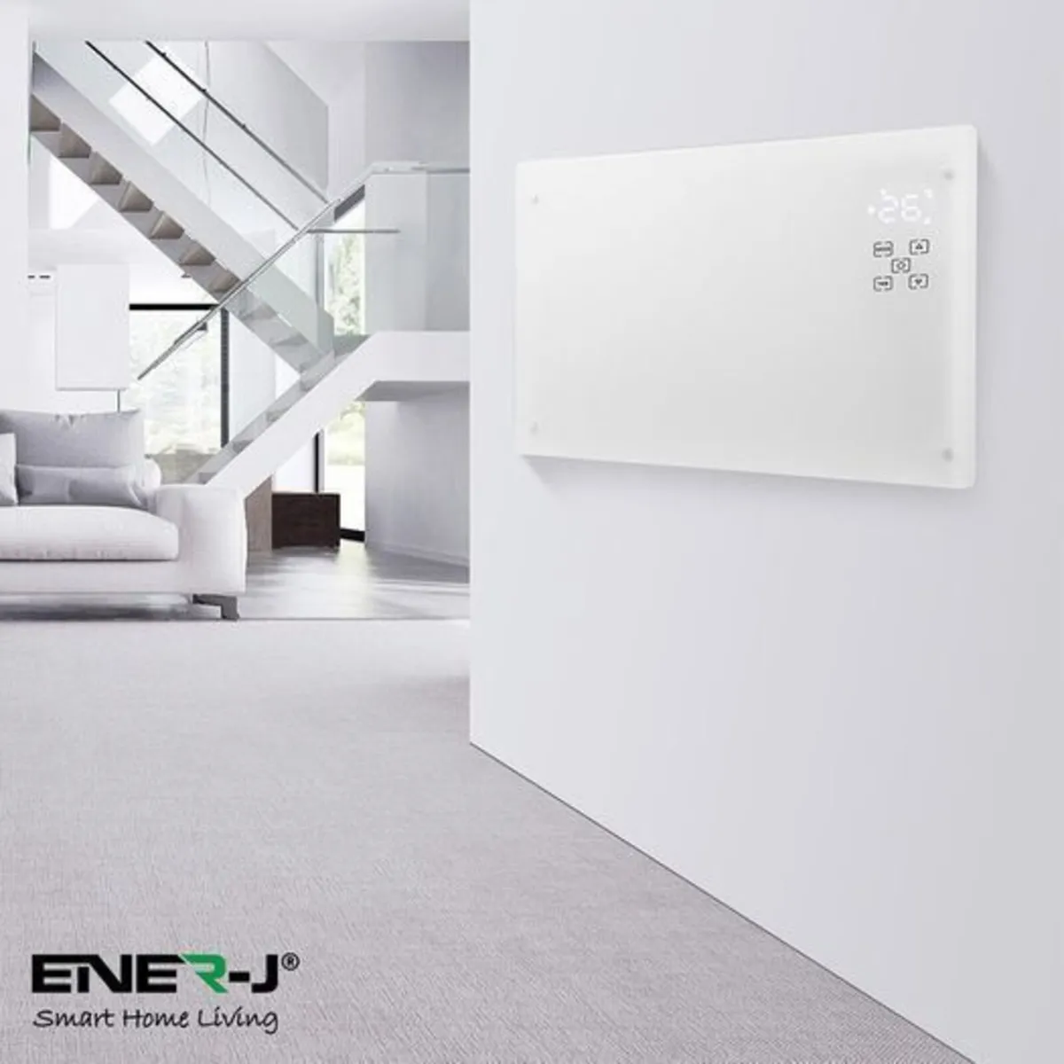 Wi-Fi Panel Heater 2KW White Glass - Image 3