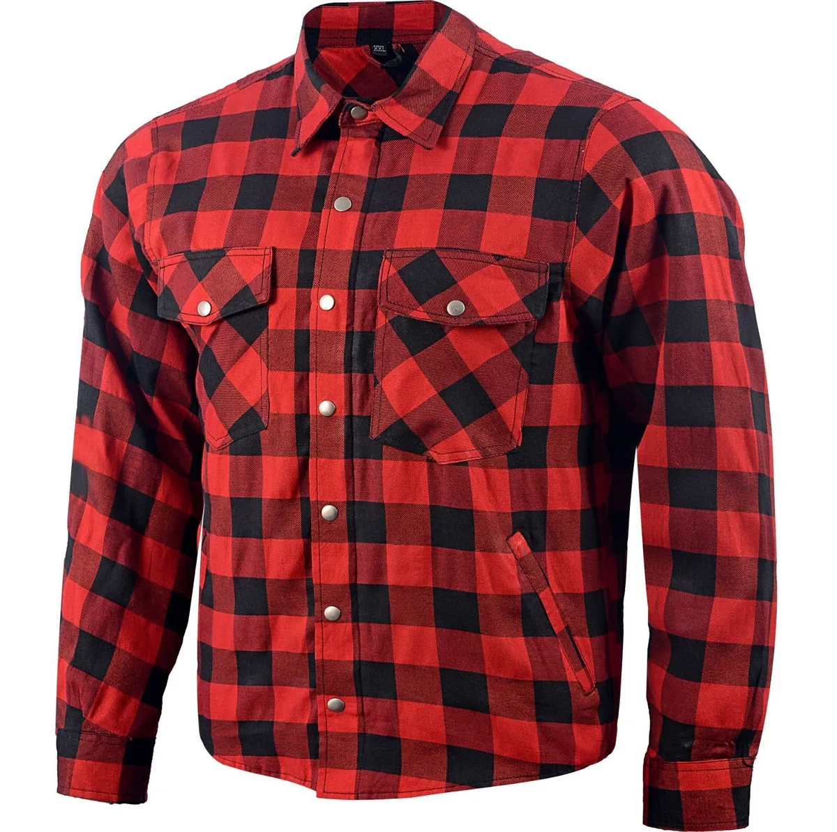 Red & Black Kevlar Motorcycle Shirt - Image 1