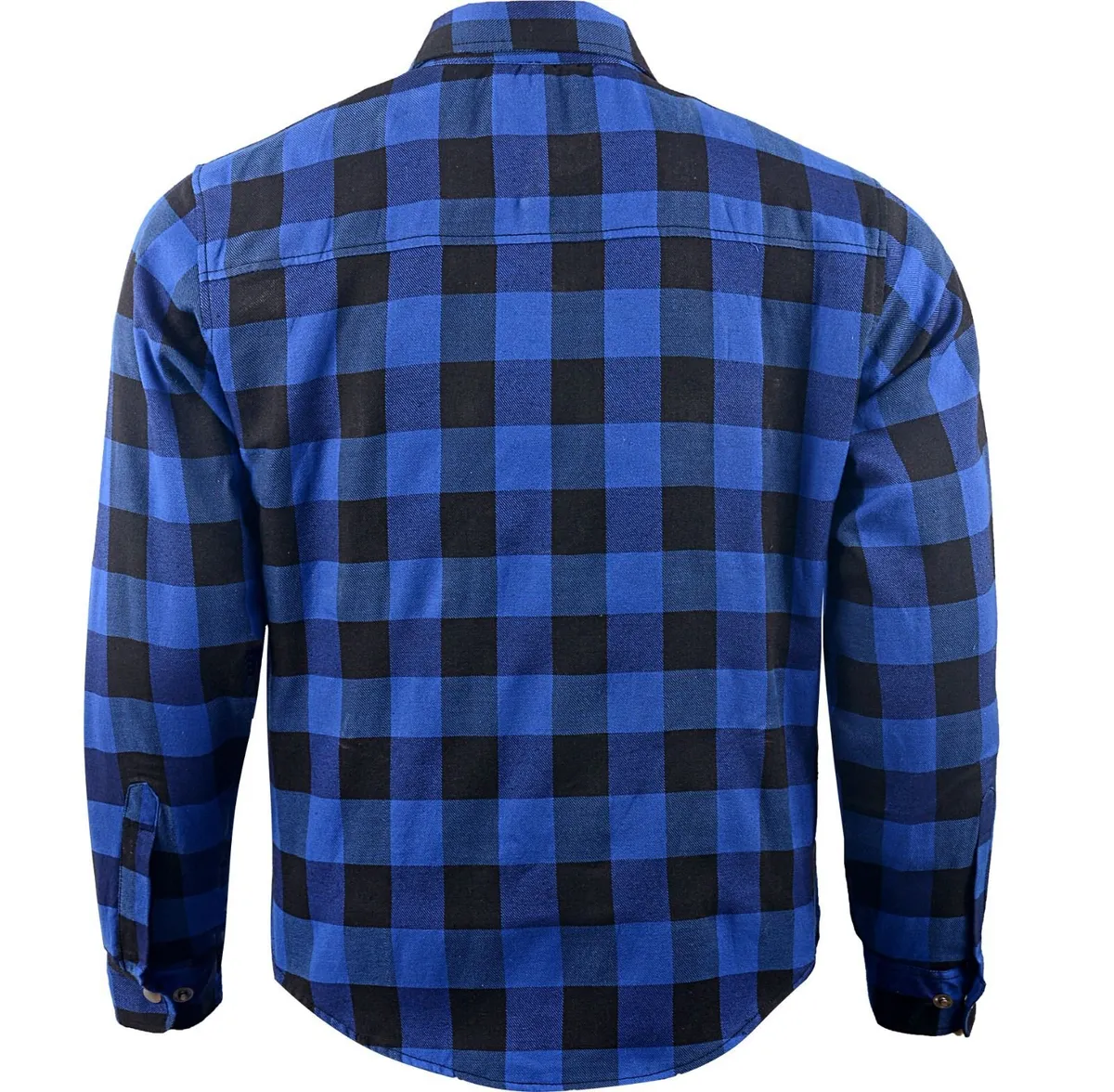 Blue & Black Kevlar Motorcycle Shirt - Image 4