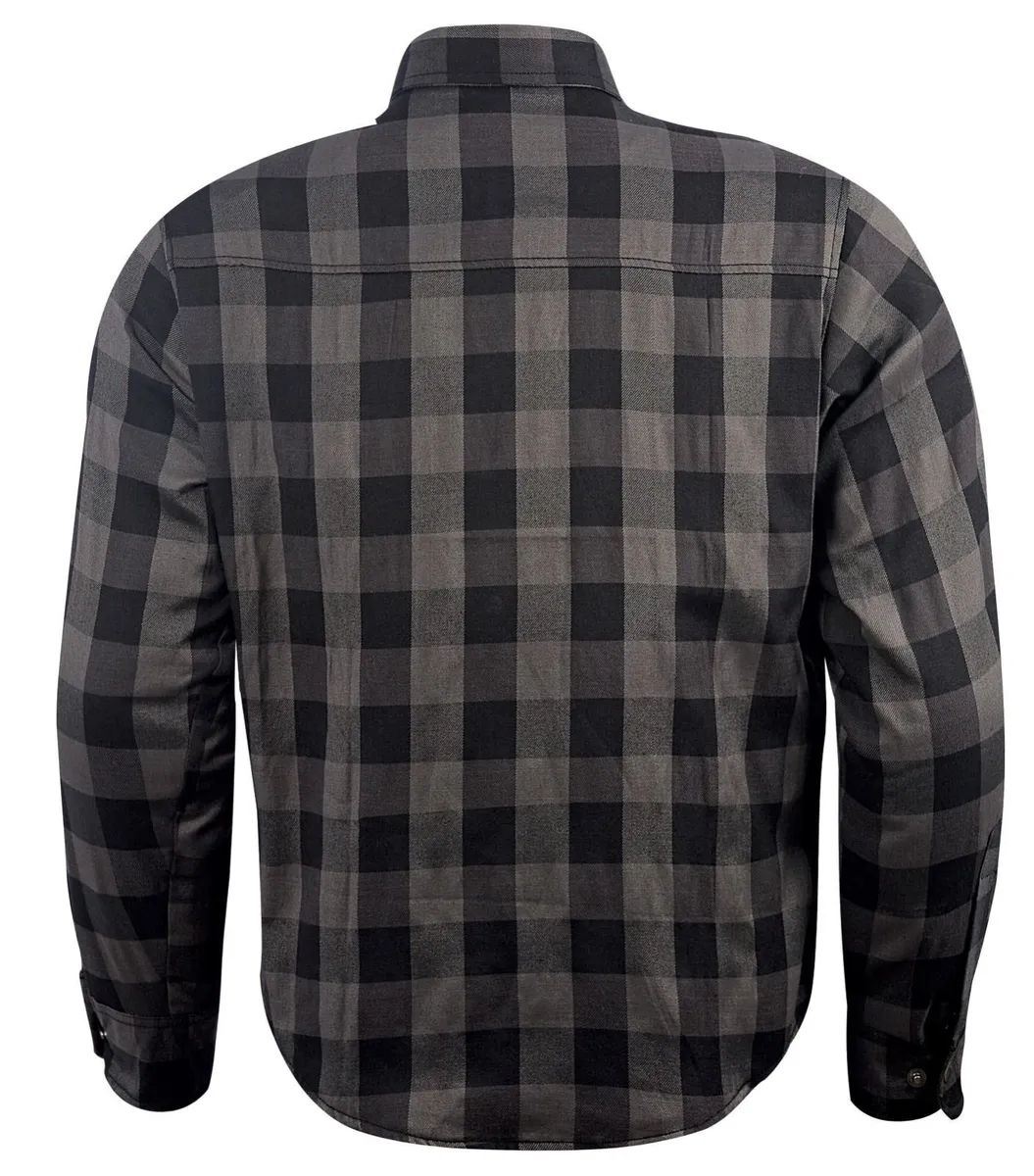 Grey & Black Kevlar Motorcycle Shirt - Image 3