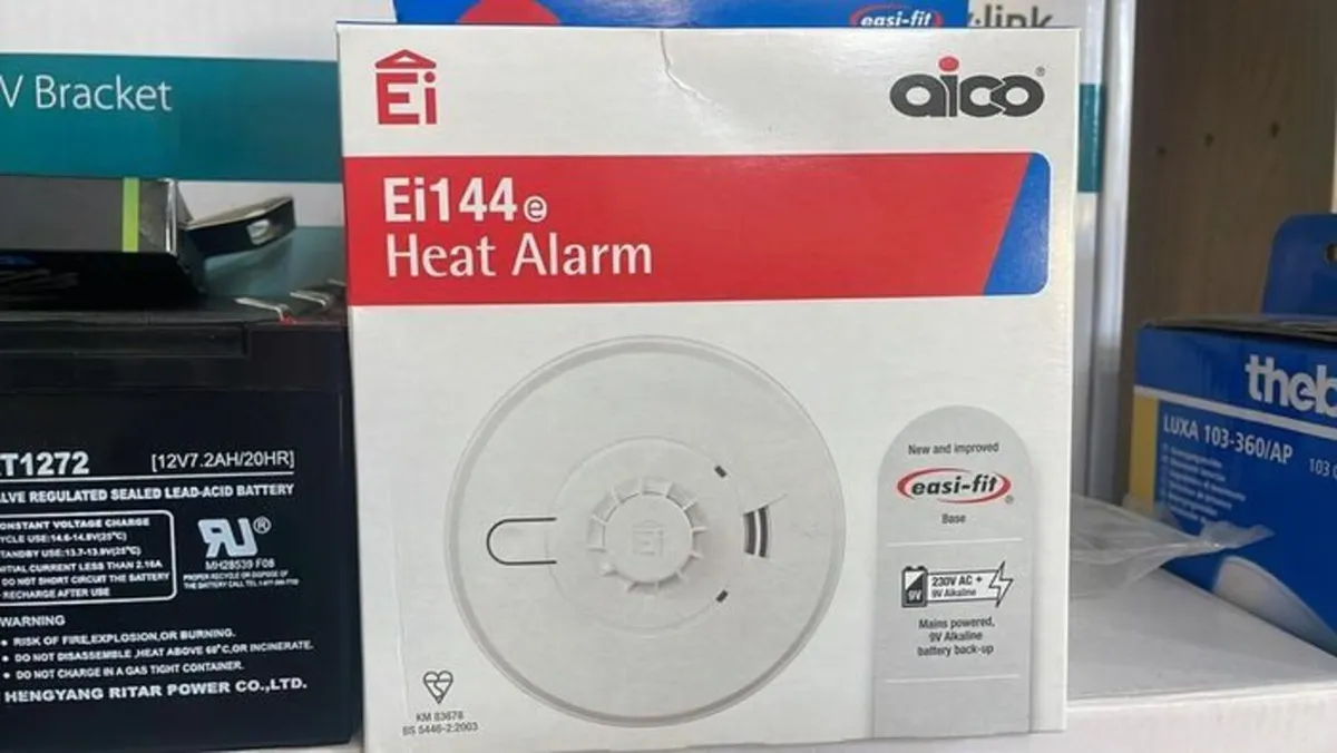 Heat Alarm Heat Detector Mains Battery Back Up - Image 2