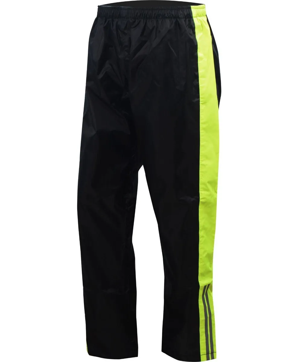 Black & Neon Yellow Waterproof Rain Sui - Image 3