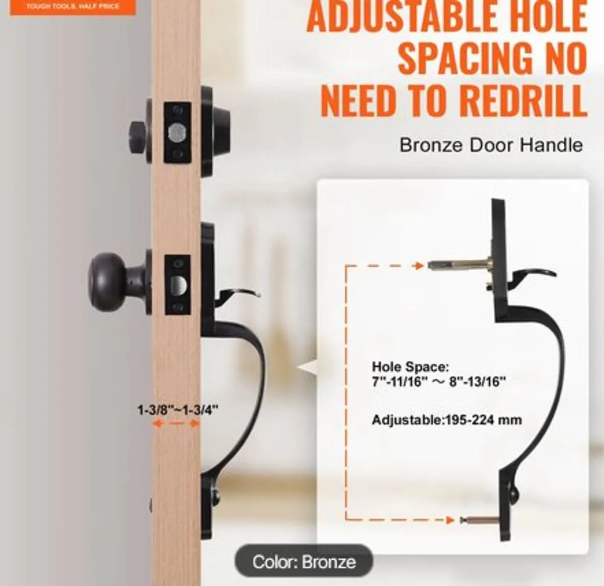 Front Door Handle and Deadbolt Set,Front Door Lock - Image 3