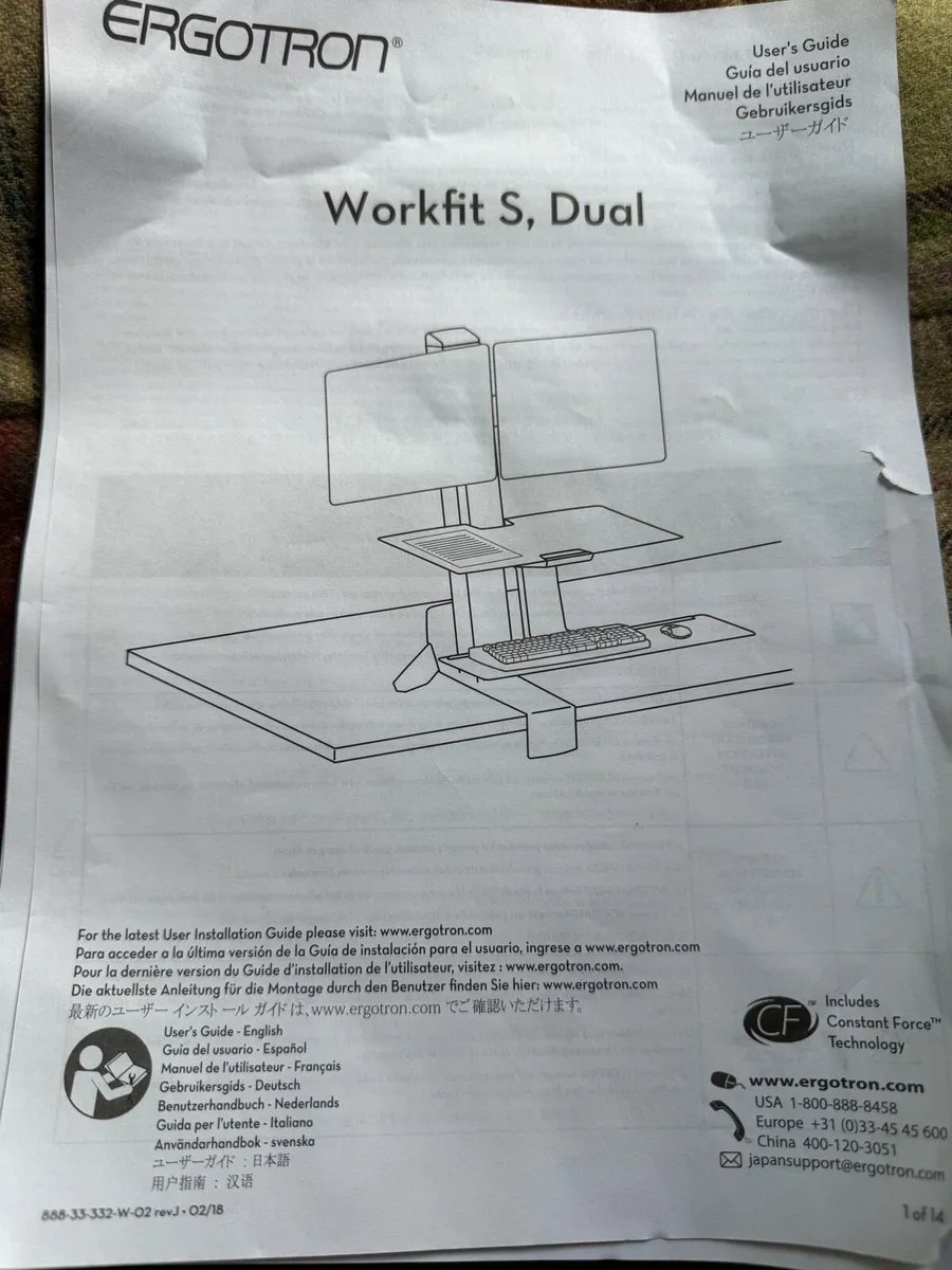 ERGATRON Workfit S Dual sit stand workstation - Image 2