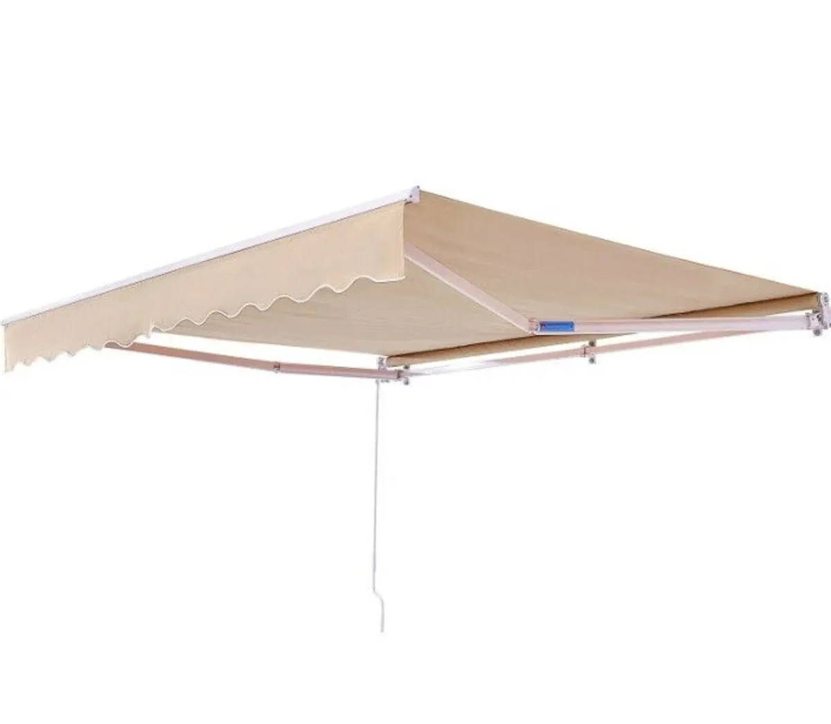 Manual Retractable Awning, 10 x 8 ft Outdoor Patio - Image 3