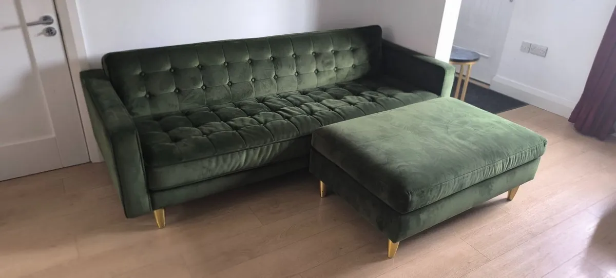 3 Seater Sofa, Armchair and Ottoman/Footstool - Image 3