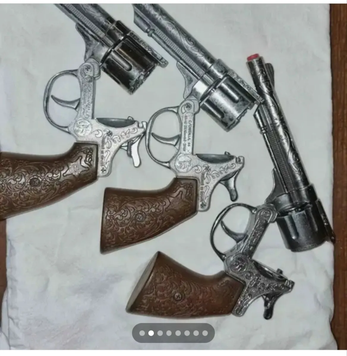 Cap guns, antique 4 in total - Image 1