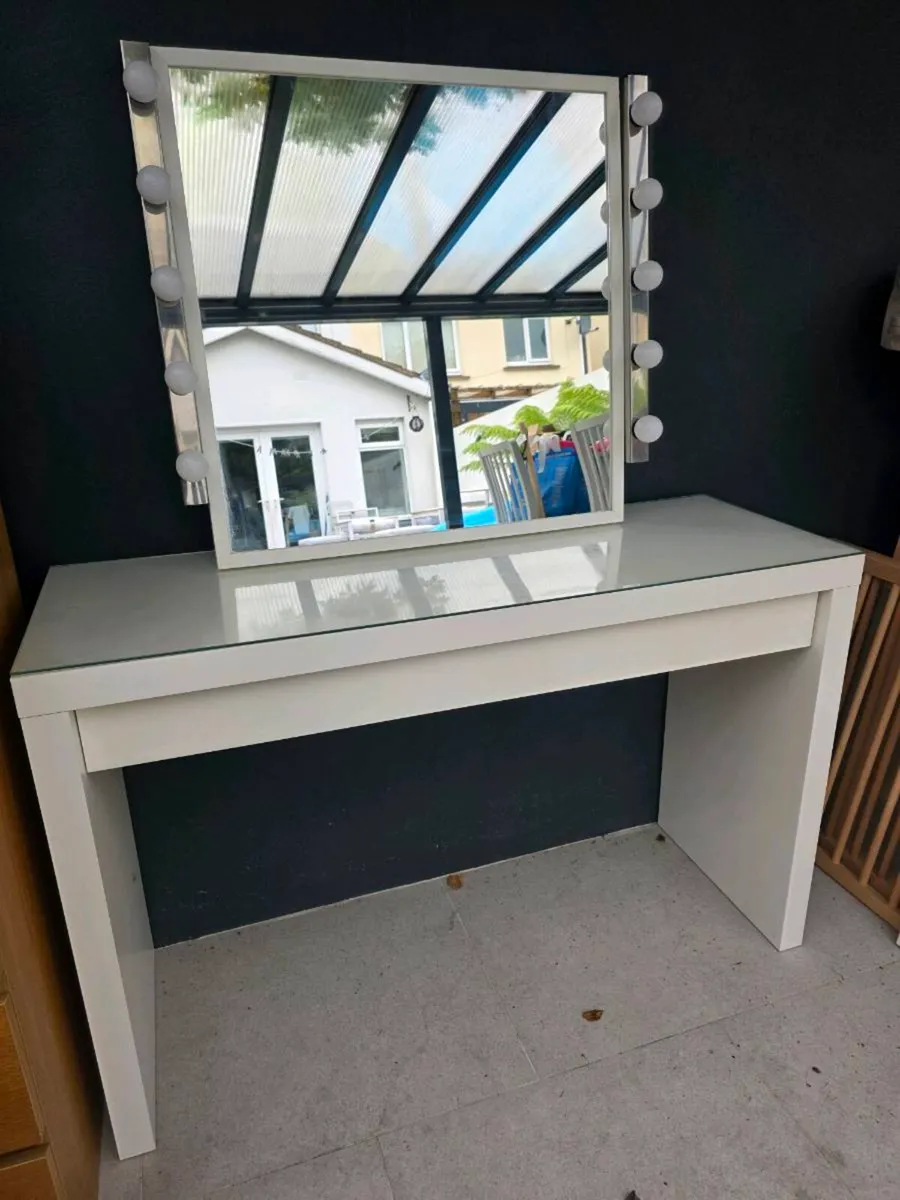 Beauty Table and Mirror - Image 1