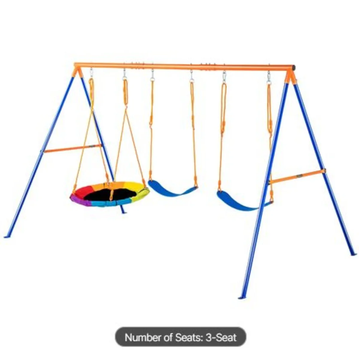 Swing Sets for Backyard,600lbs Load Capacity Swing - Image 2