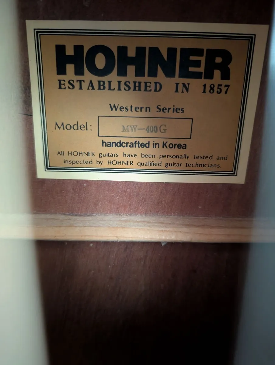 Hohner MW-400G Acoustic Guitar – New Strings - Image 2