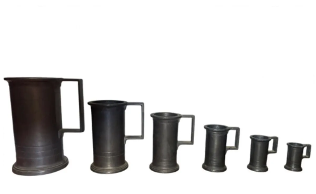 Graduated set of vintage measuring cups