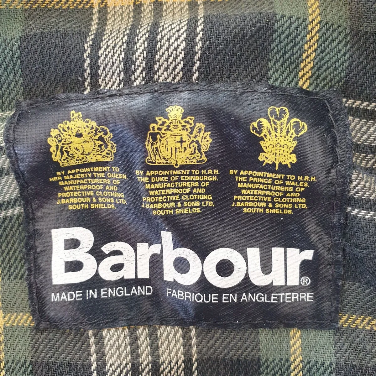 Barbour A128 wax cotton hood ONLY vintage  Large - Image 1