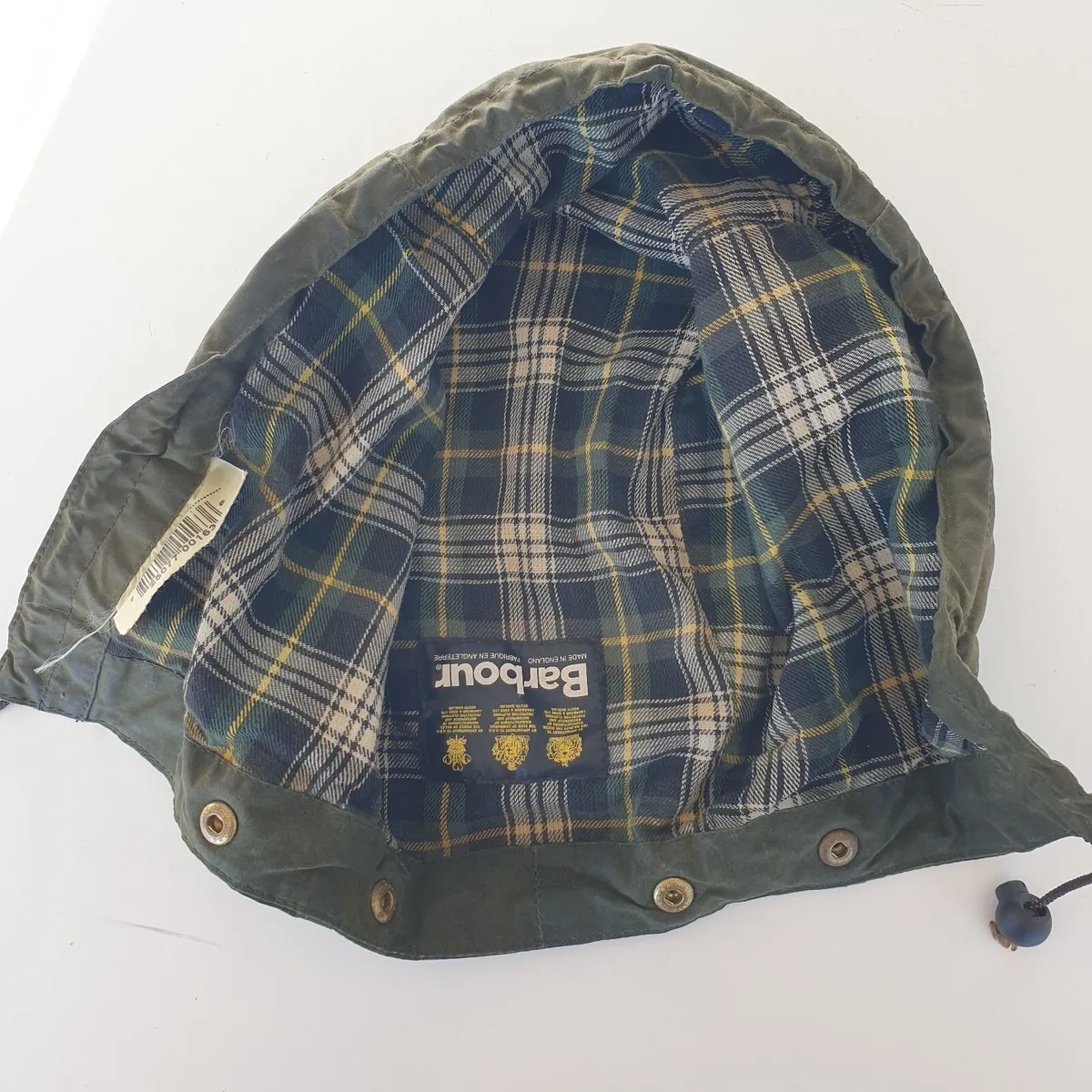 Barbour A128 wax cotton hood ONLY vintage  Large - Image 2