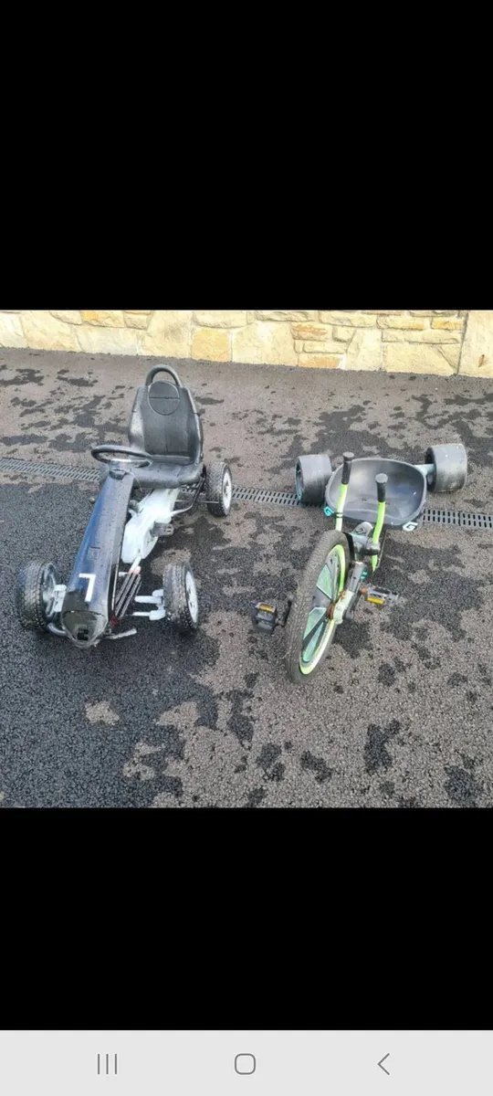 GO KART AND HUFFY GREEN MACHINE - Image 2