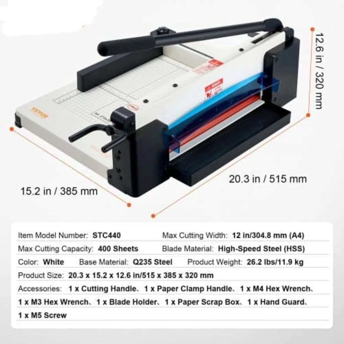 Paper Cutter 30.5 cm A4 Guillotine Paper Trimmer 4 - Image 4