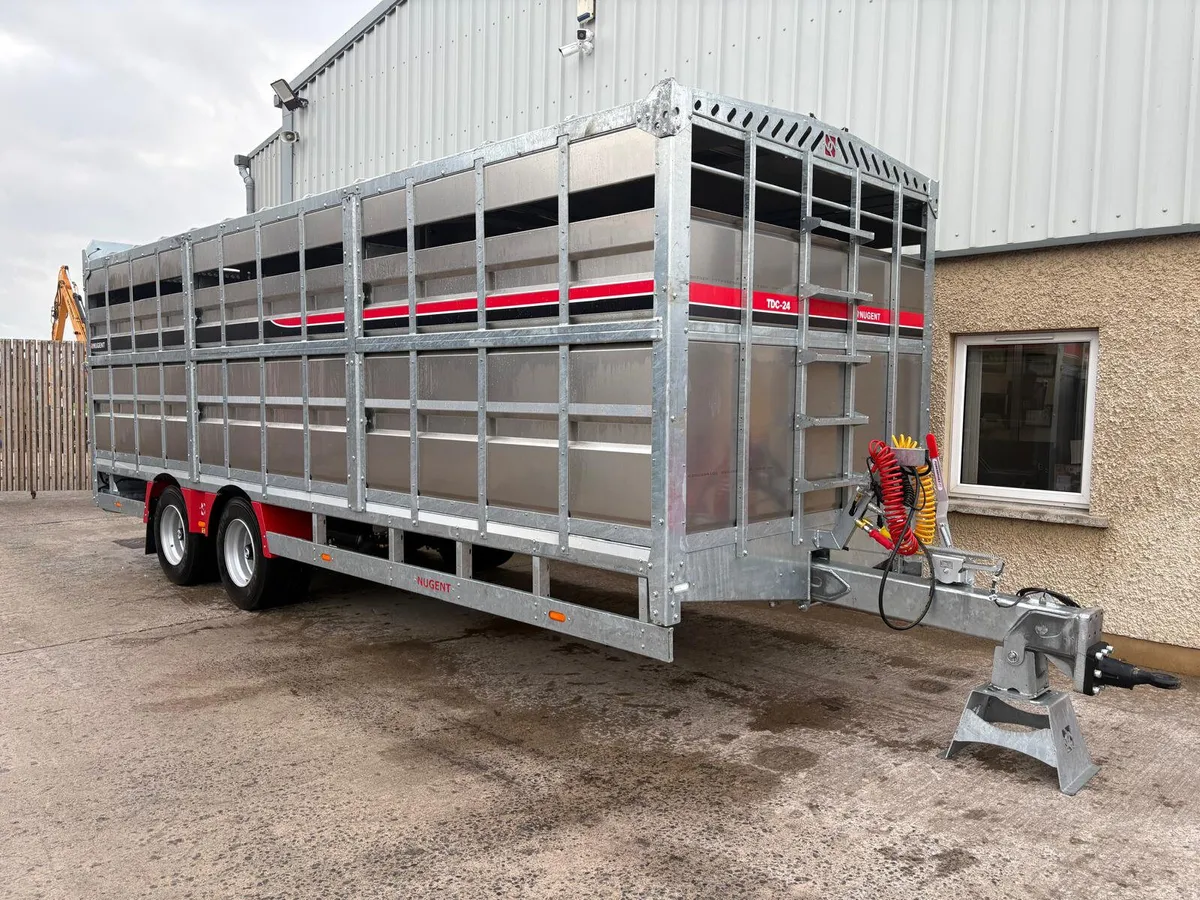 New Nugent 24ft Tractor Drawn Cattle Trailer - Image 1