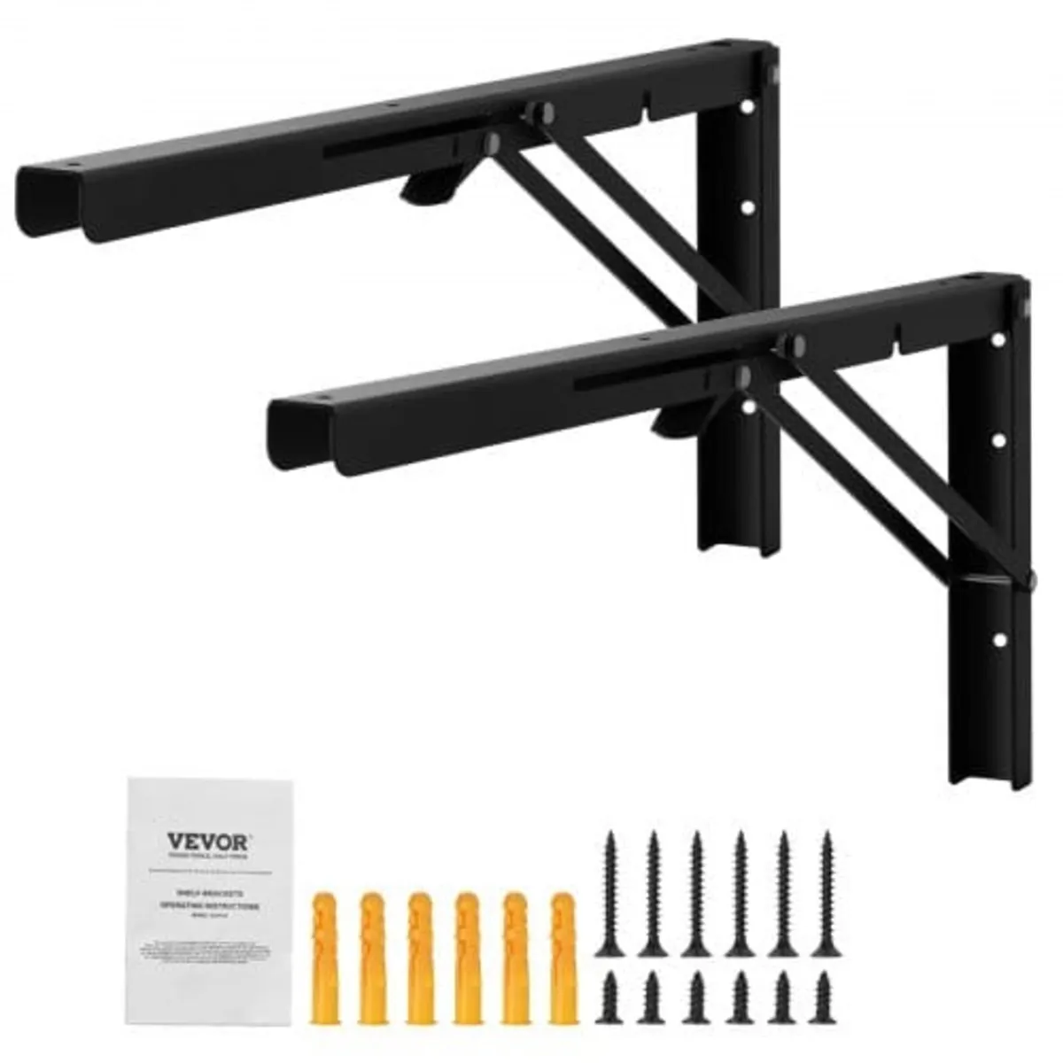 Shelf Bracket Foldable, 24” L 2 Pcs , Heavy Duty F - Image 1