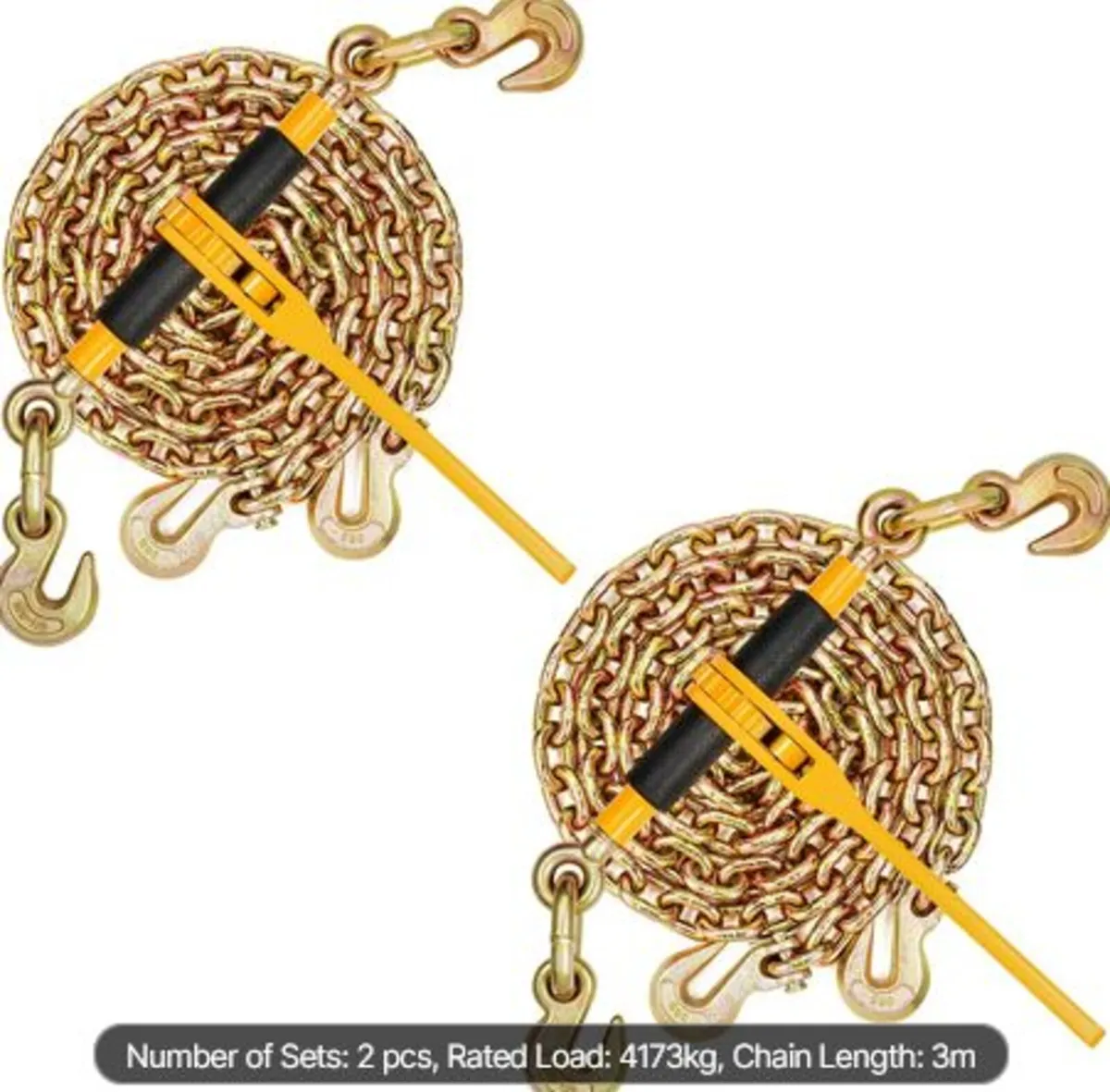Chain and Binder Kit,3/8"-1/2" Ratchet Load Binder - Image 1