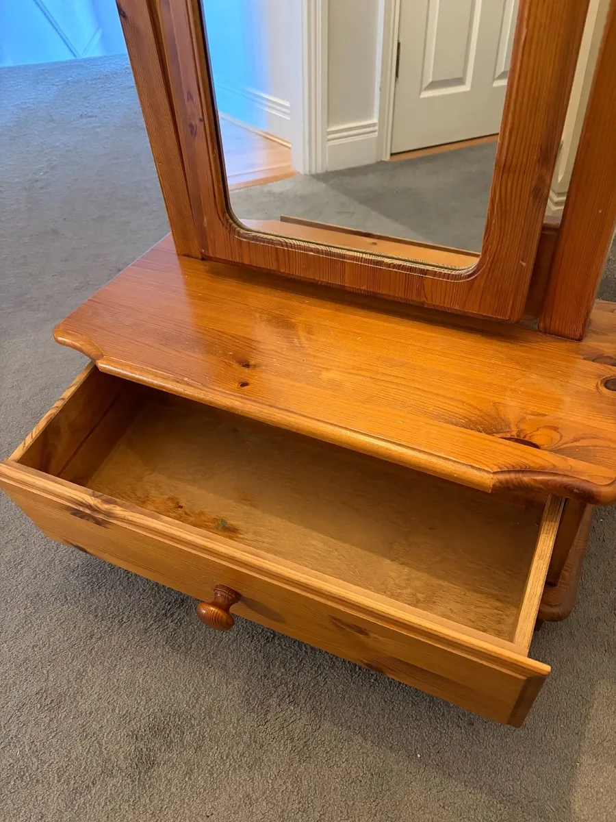 Full Length Swivel Mirror with Drawer - Image 4