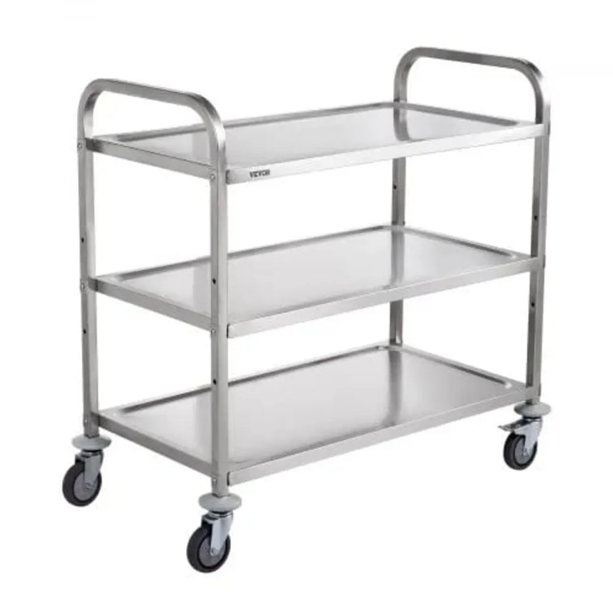 Kitchen Utility Cart, 3 Tiers, Wire Rolling Cart w - Image 1