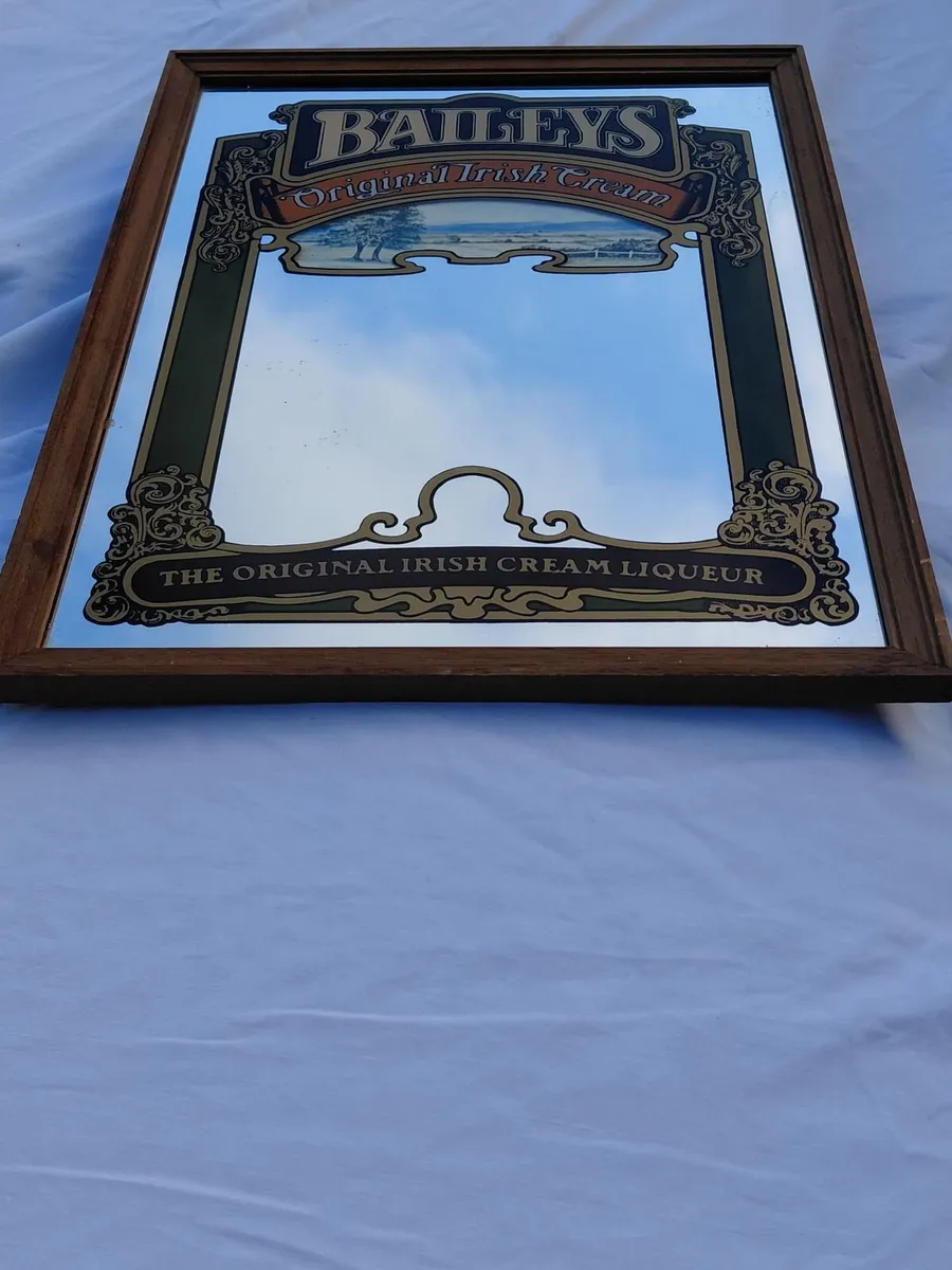 Vintage Original Baileys Liqueur Pub Mirror - Image 3