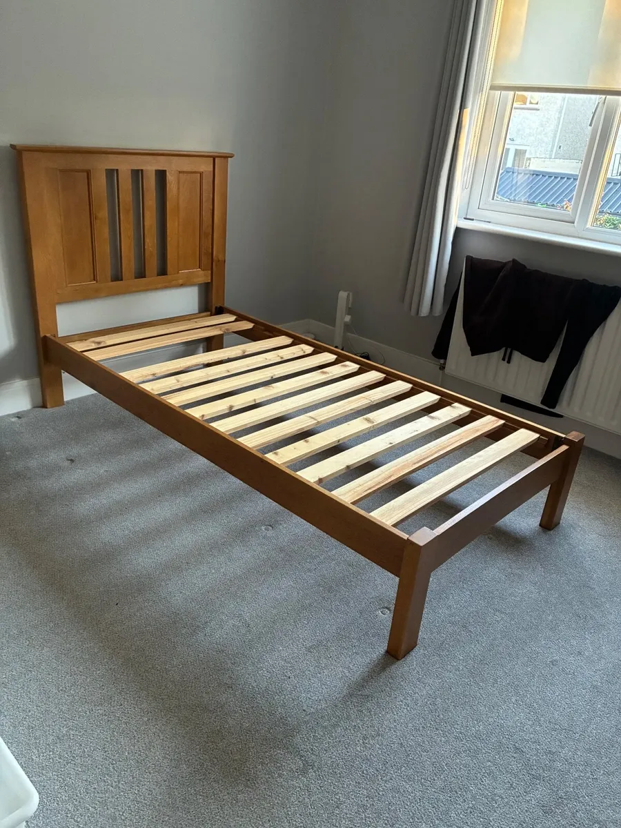 Single oak bed frame - Image 3