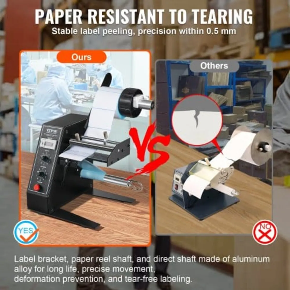 Automatic Label Dispenser, Width 0.6"-4.9"/15-125 - Image 2