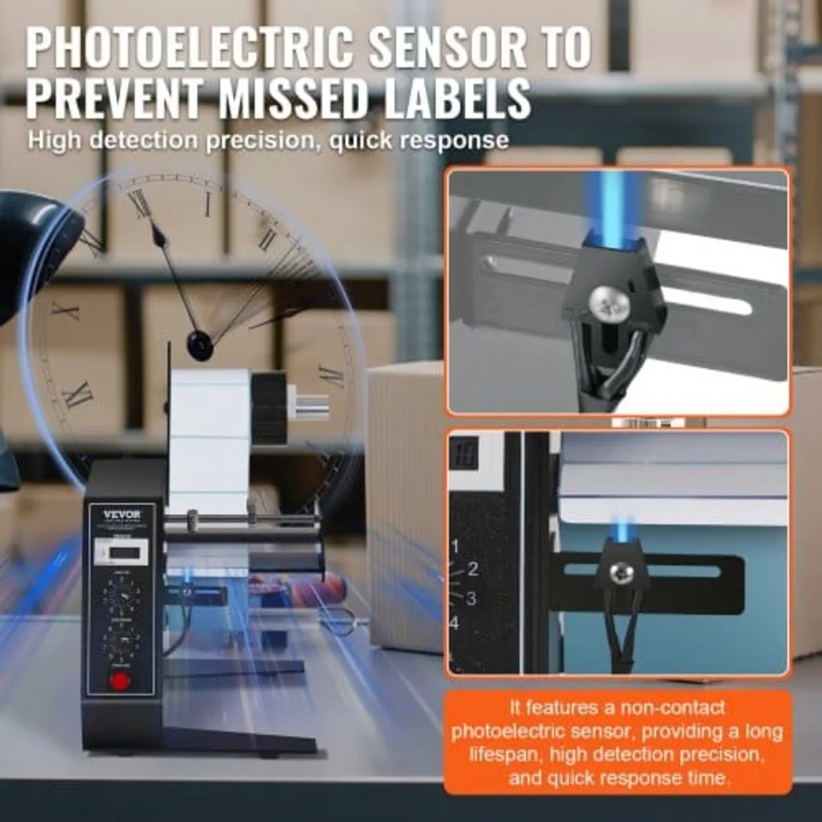 Automatic Label Dispenser, Width 0.6"-4.9"/15-125 - Image 4