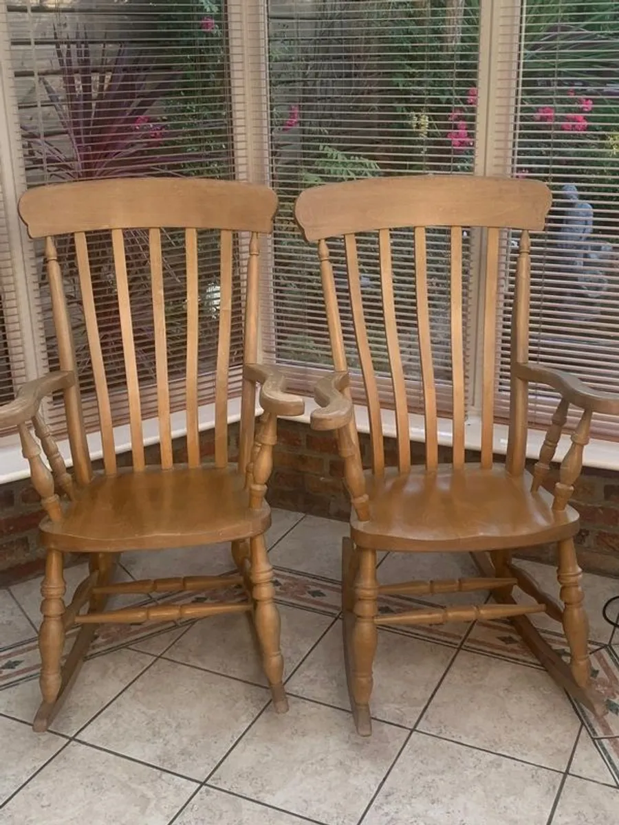2 rocking chairs