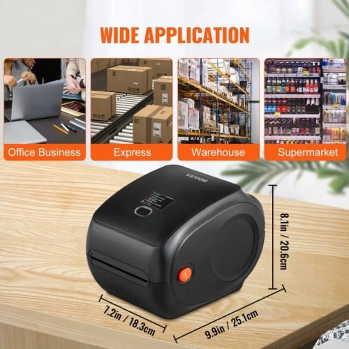 Thermal Label Printer, 300DPI for 4x6 Mailing Pack - Image 4