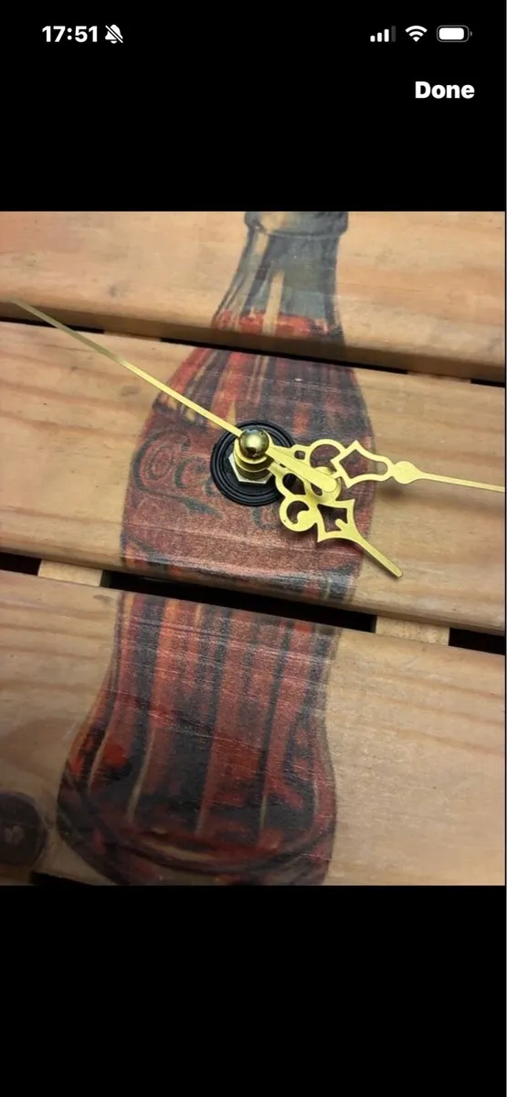 Rare Coca Coma Timber Clock - Image 2