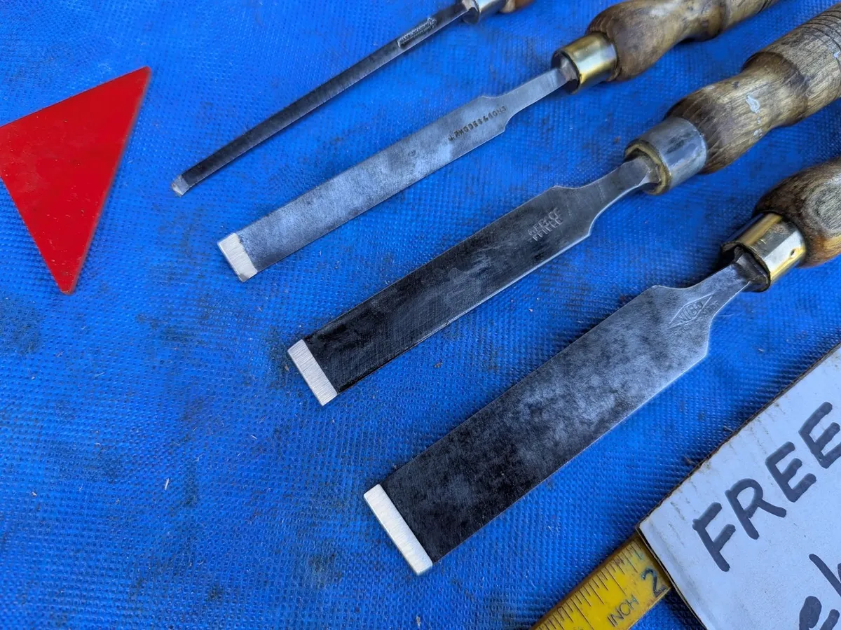 4 Cast Steel Firmer Chisels - Image 2