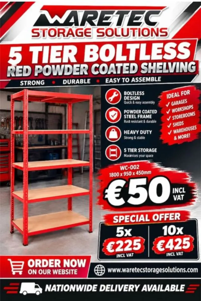 Boltless Shelving Ideal for your Garage, Home - Image 1