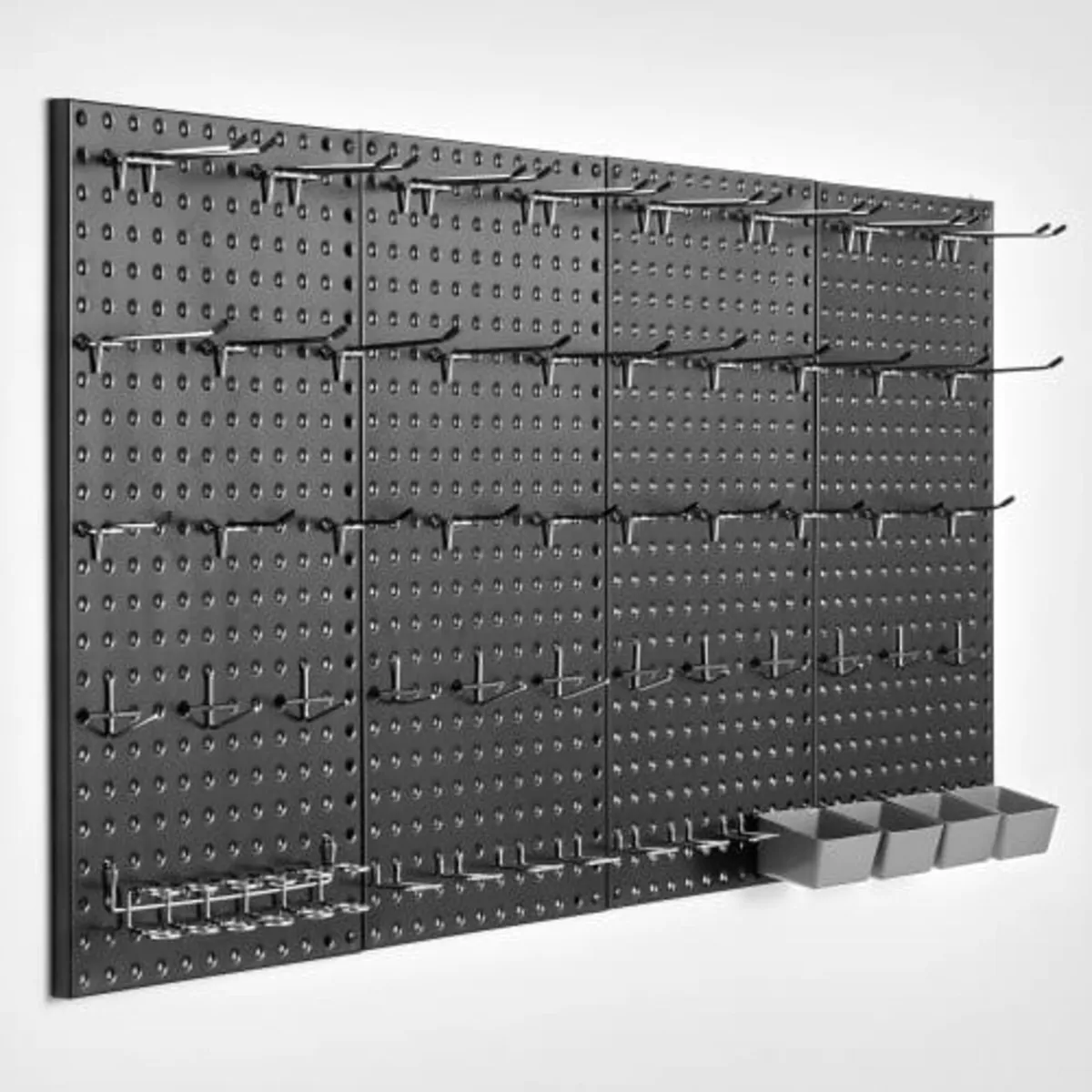 Metal Pegboard Panels, 24" x 12" Pegboard, 4 Panel - Image 1