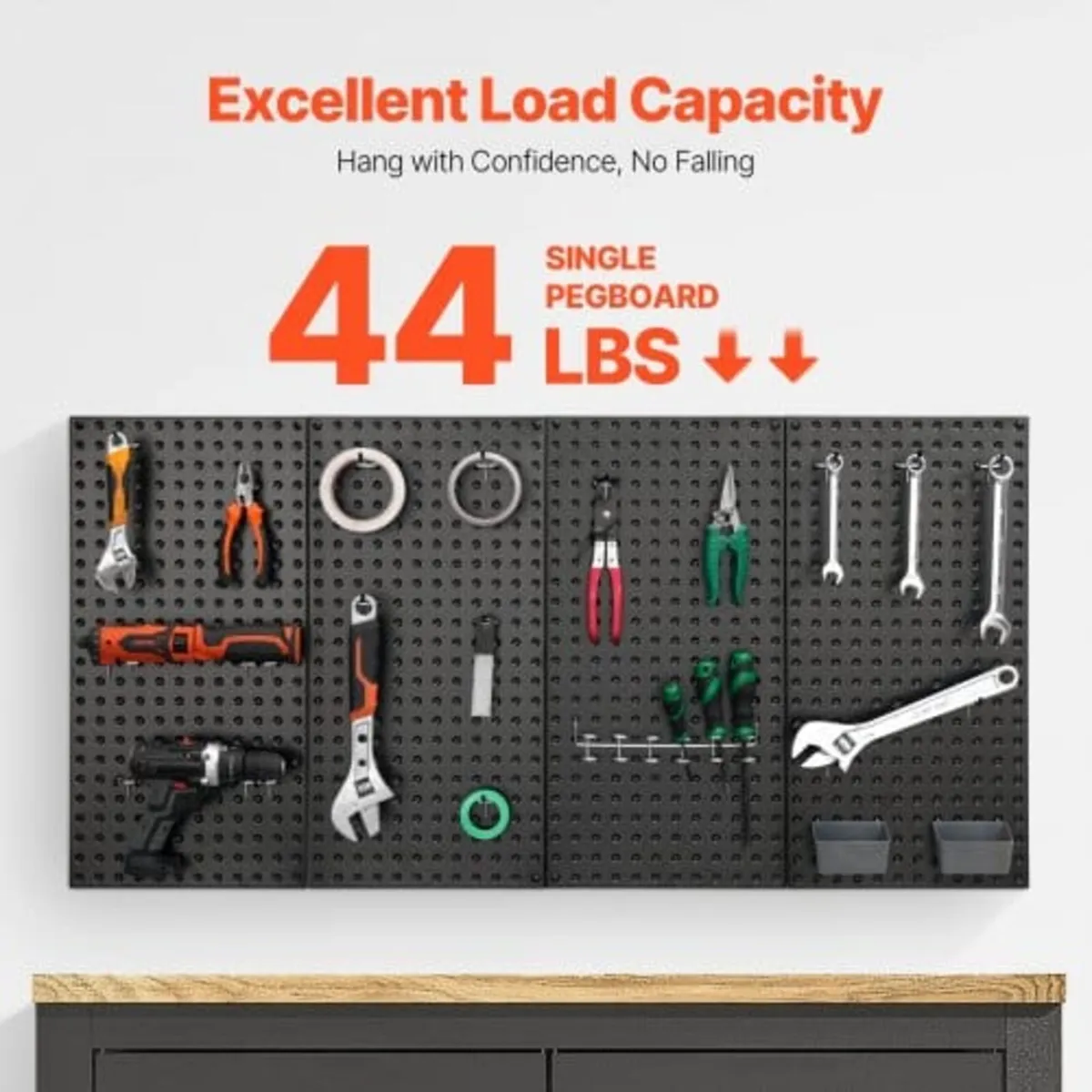 Metal Pegboard Panels, 24" x 12" Pegboard, 4 Panel - Image 4