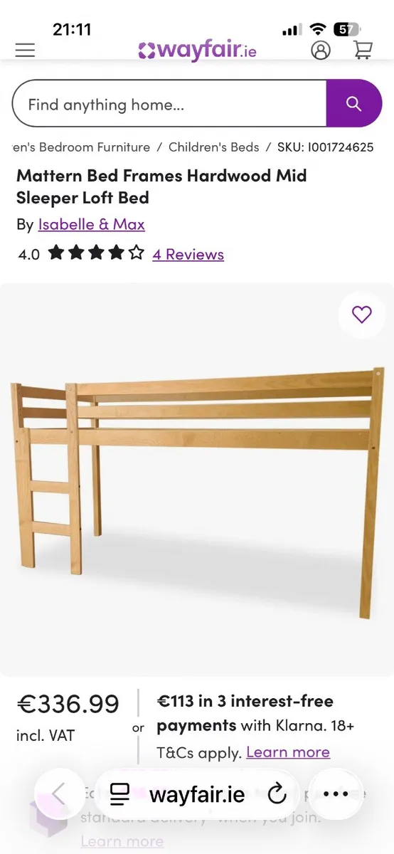 Loft bed - Image 1