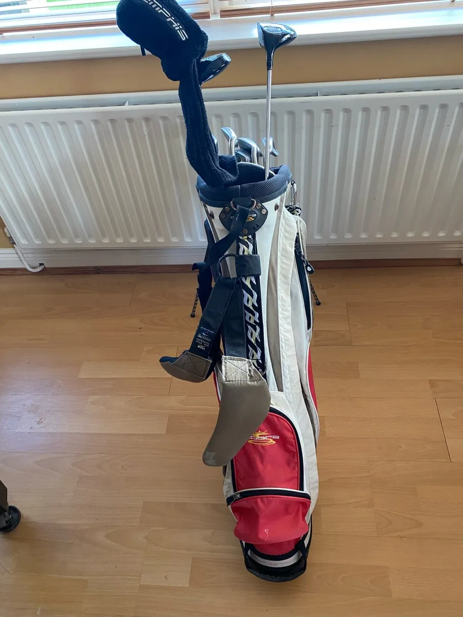 Full set of left hand golf clubs and bag - Image 2