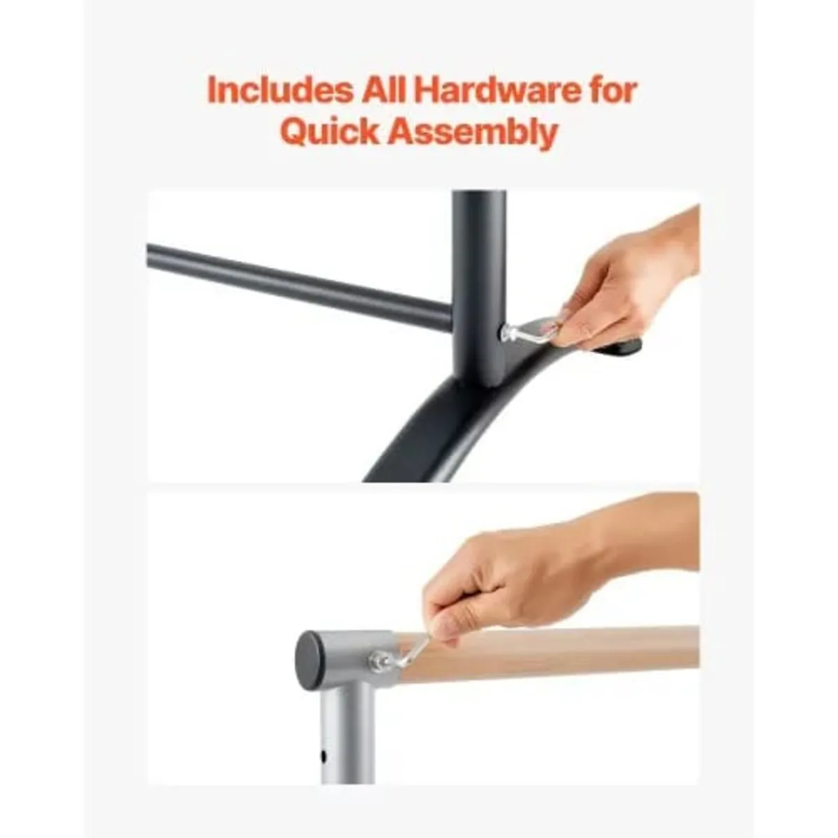 Ballet Barre, Barre Bar for Home, Freestanding Por - Image 3