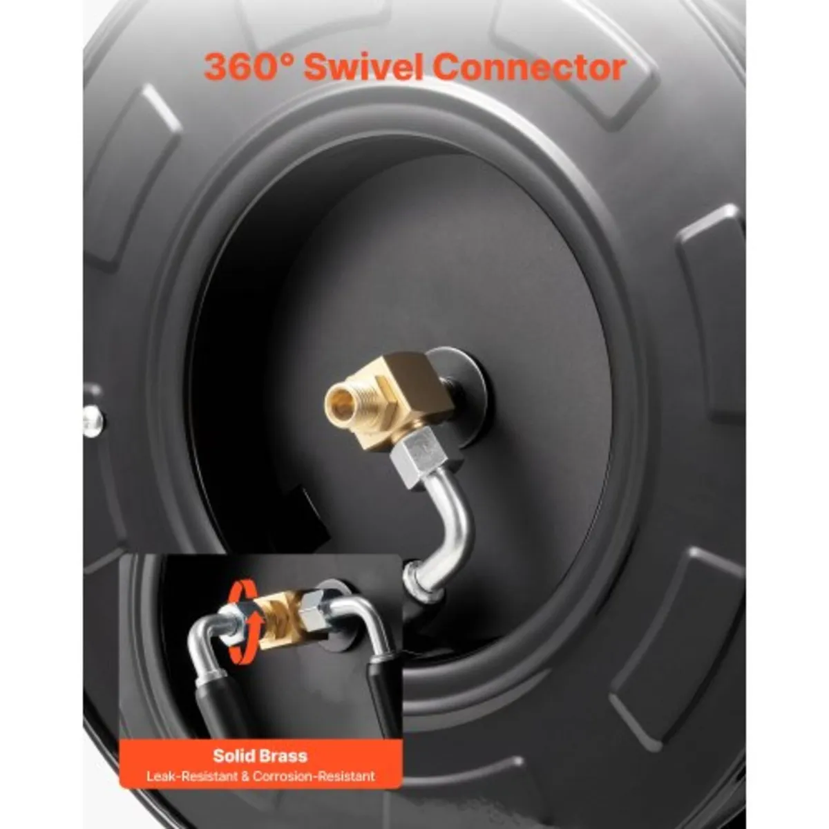 Pressure Washer Hose Reel, 15.2 m x 9.5 mm Retract - Image 4